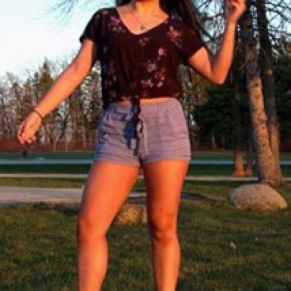 Mudd Floral Crop Top